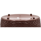 Nakoda Coco Oval Shape Plastic Storage Basket with Lid