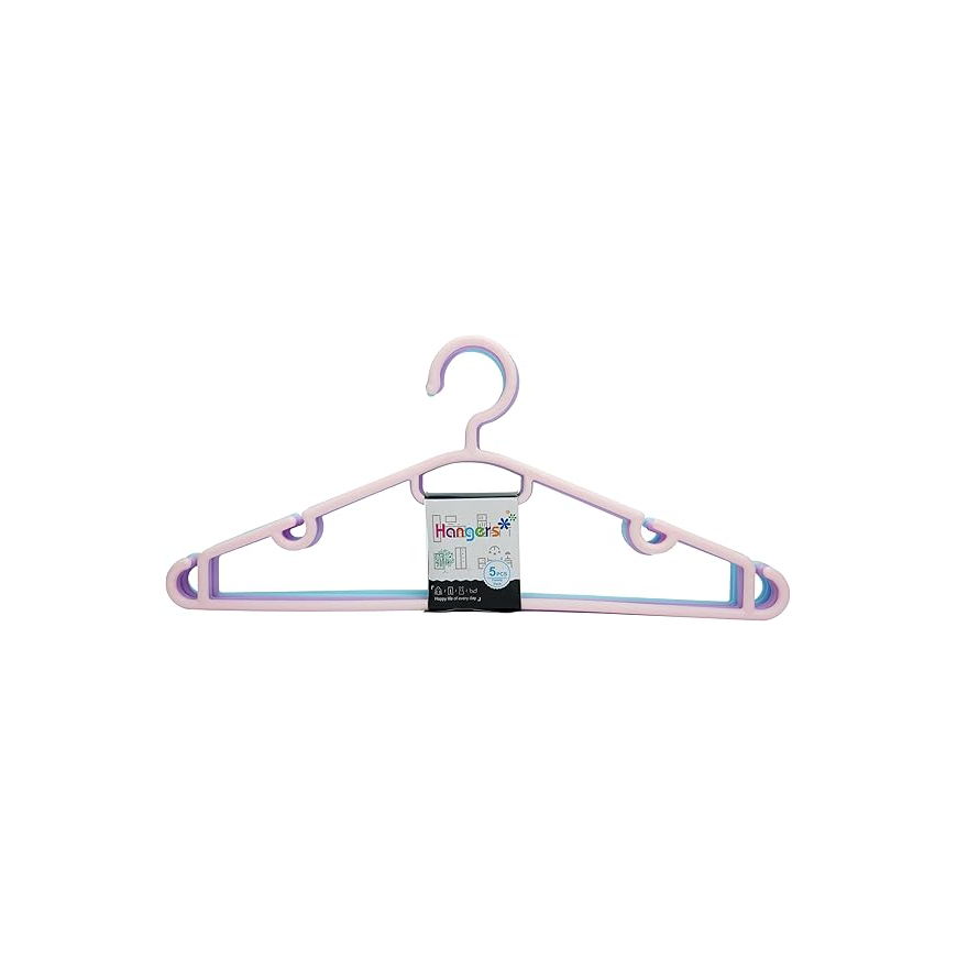 Cloth Hanger 5 PCS Family Pack anti skip plastic hangers