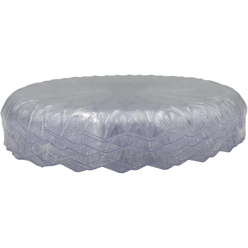 Crystal-Look Plastic Plates – 30 cm