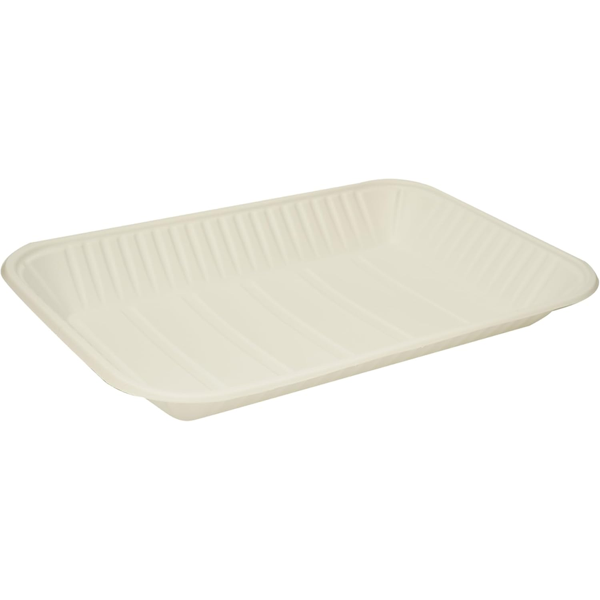 Plastic Tray, V4, 500gm, 27x18.5cm, White