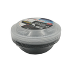 Black Base Round Food Containers with Lids – 16 oz | 5 Pack