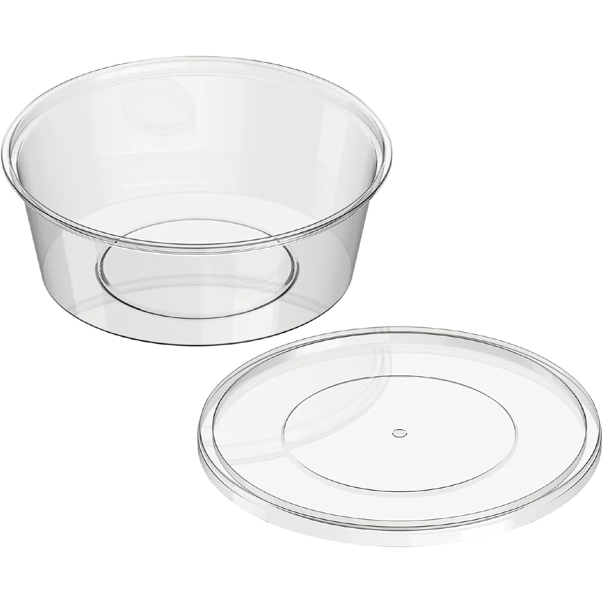 Microwave-Safe Round Food Containers with Lids – 250 ml | 5 PCS