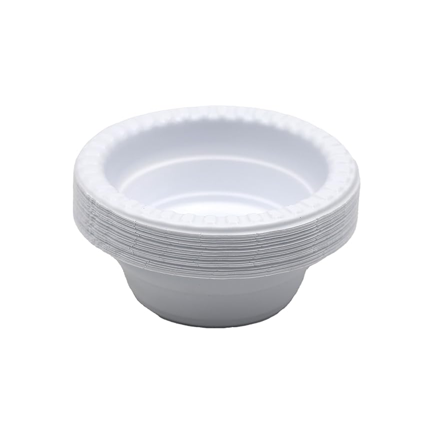 6 oz Plastic Bowls | Small Serving Bowls for Desserts, Snacks, Dips & Meal Prep