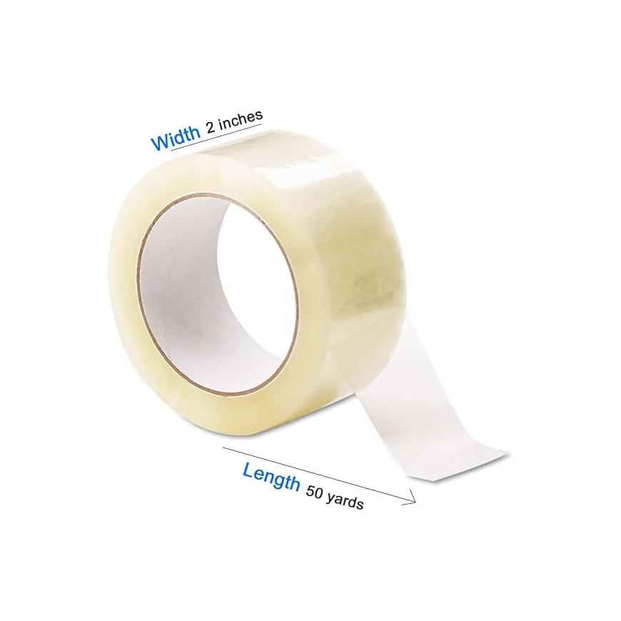 Clear Packaging Tape – 50 Yards | 6-Pack