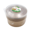 Kraft Paper Salad Bowls with Lids – 5 PCS Eco-Friendly Disposable Salad Containers