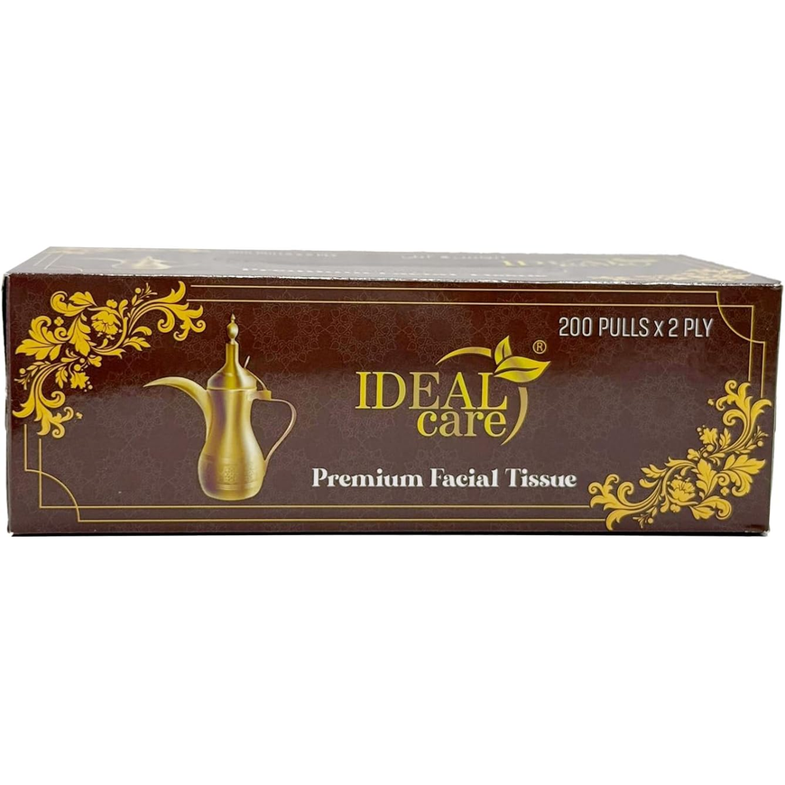 Ideal Care Premium Facial Tissue – 200 Pulls | 2-Ply Soft & Absorbent