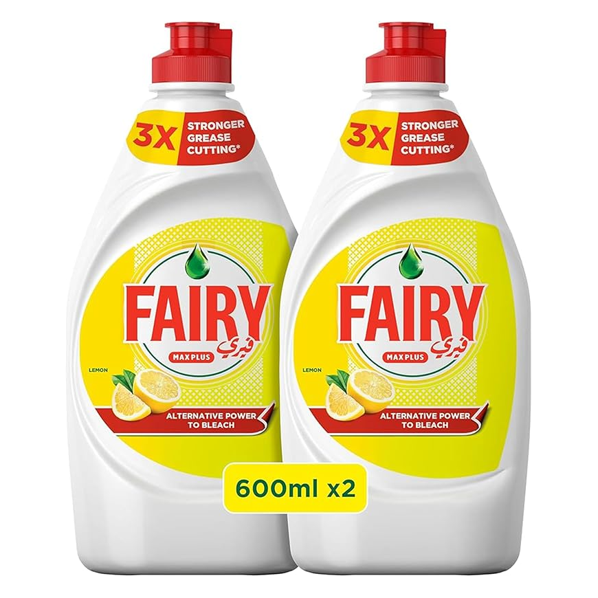 Fairy Dish Wash Liquid 600 ml x 2 - Lemon Flavor