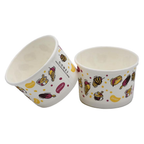 Printed Paper 4 oz Ice Cream Cup 50 Pieces