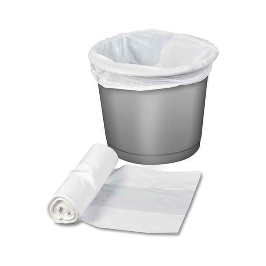 White Dust Bin Bags – 10 Gallon | 45 x 55 cm | 50 Pieces