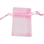 Ideal Pack 50pcs Pink Organza Bags, 5x7 cm