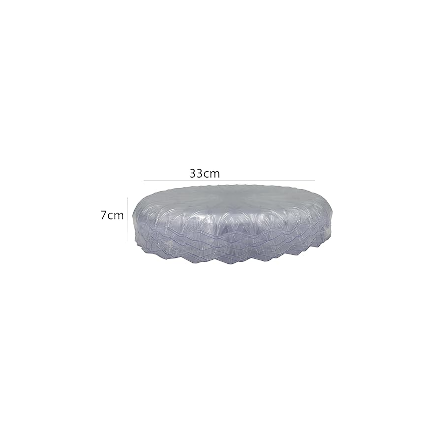 Crystal-Look Plastic Plates – 33 cm Secondary image