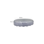 Crystal-Look Plastic Plates – 33 cm