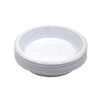 7-Inch Plastic Plates | Small Round Plates for Snacks, Salads, and Desserts