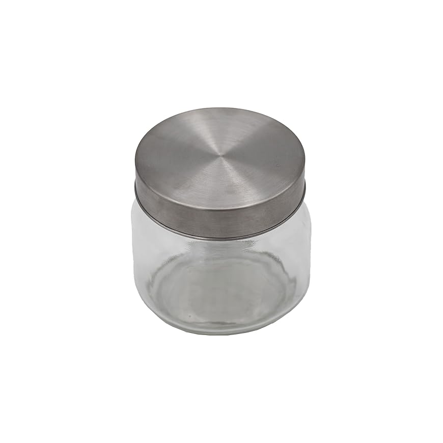 glass Jar with Aluminium Lid  (250 ML)