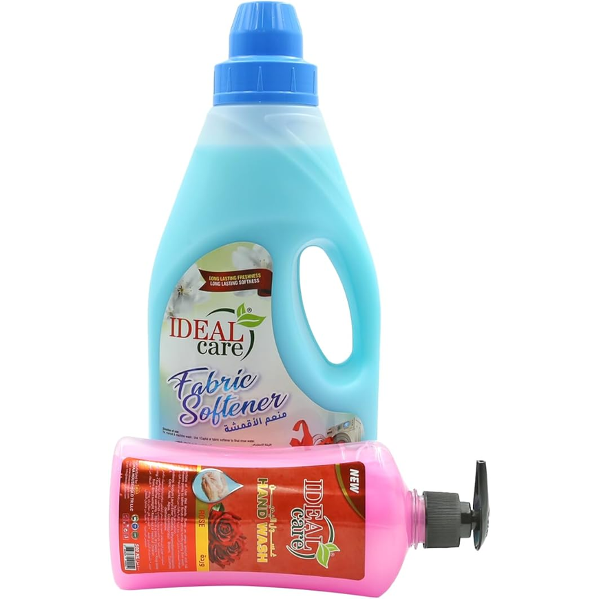 Ideal Care Fabric Softener 2L & Rose Hand Wash 500ml