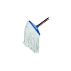 Cotton Floor Mop With Wood Handle, White, 2 Pack