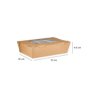 Eco-Friendly Kraft Paper Lunch Boxes (Pack of 10) (KLBW 150)