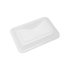 Black Base Rectangular Food Containers with Lids – 16 oz | 5 Pack