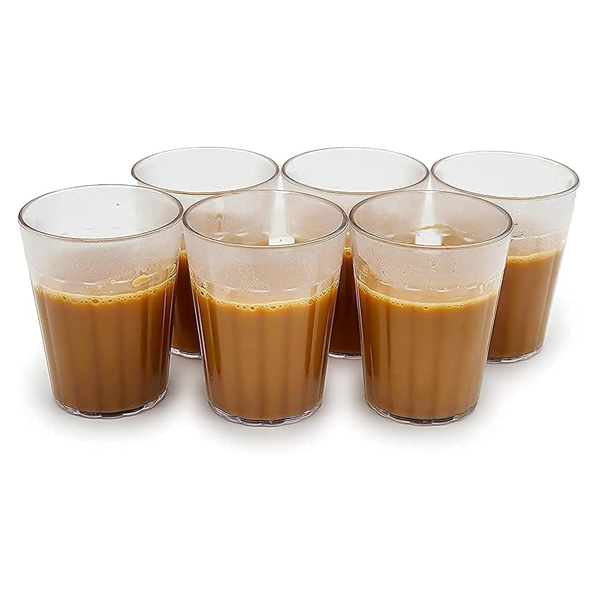 6 Pcs Tea Glass Set – Elegant and Durable Tea Glasses for Every Occasion