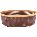 Nakoda Coco Oval Shape Plastic Storage Basket with Lid