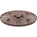 Nakoda Coco Oval Shape Plastic Storage Basket with Lid  (coffee)
