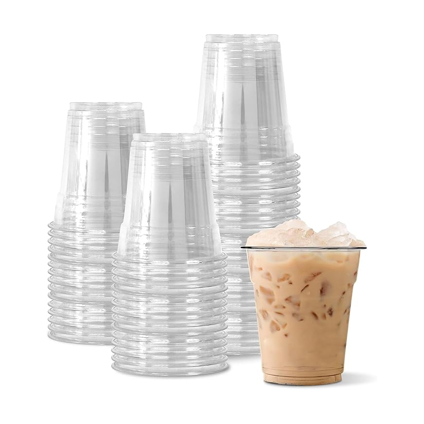 Clear PET Plastic Cups – 8 oz | 50 Pcs