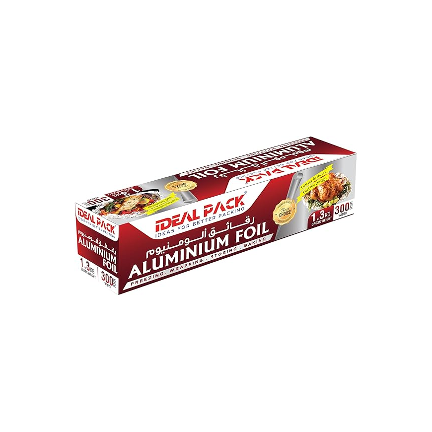 Aluminium Foil | 1.3 Kg 300mm, Width Best for Food Wraping, Freezing, Storing Main image