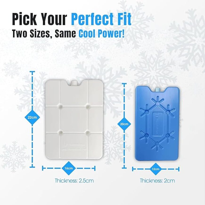 Reusable Ice Packs for Cooler Boxes, Lunch Bags, and Food Storage