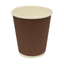 Ripple Paper Cup with Lid, 8oz, Pack of 25pcs, Chocolate & Black