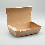 Kraft Lunch Boxes – KLB120 | 5 Pcs | Eco-Friendly Paper Takeaway Boxes Without Window