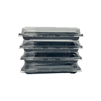 Black Base Sushi Container - 215x136x21mm Base with Lid, 5 Pieces - SC03