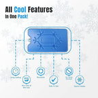 Reusable Ice Packs for Cooler Boxes, Lunch Bags, and Food Storage