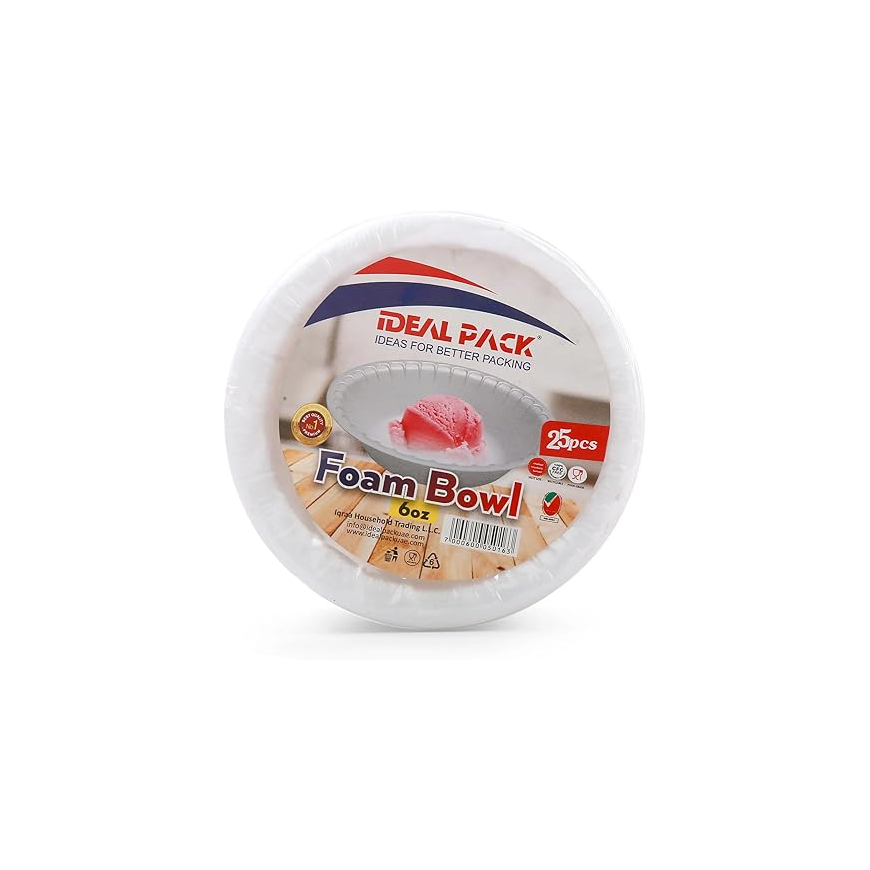6 oz Foam Bowls 25 Pcs