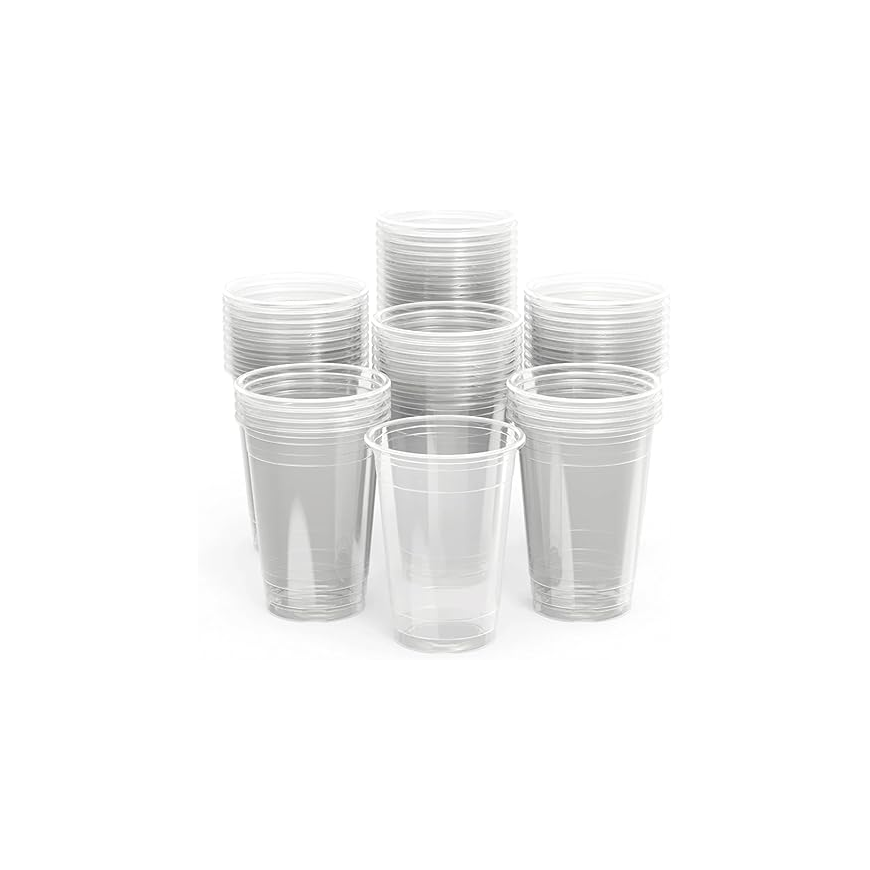 Clear PET Plastic Cups – 14 oz | 50 PCS