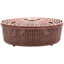 Nakoda Coco Oval Shape Plastic Storage Basket with Lid