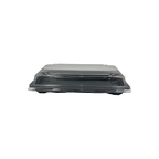 Black Base Sushi Container - 215x136x21mm Base with Lid, 5 Pieces - SC03