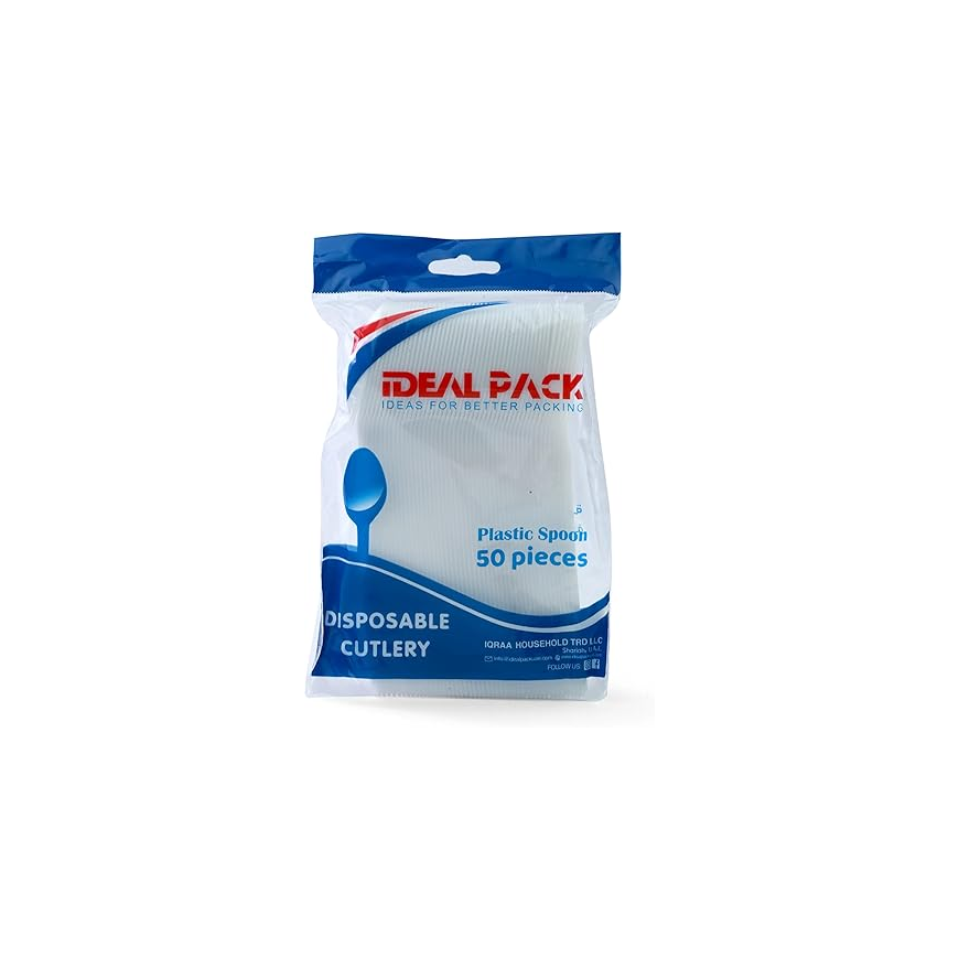 HD Plastic Clear Spoon 50 Pieces