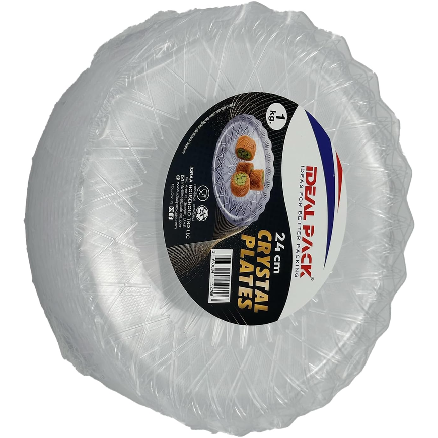 Plastic Crystal Plates – 24 cm