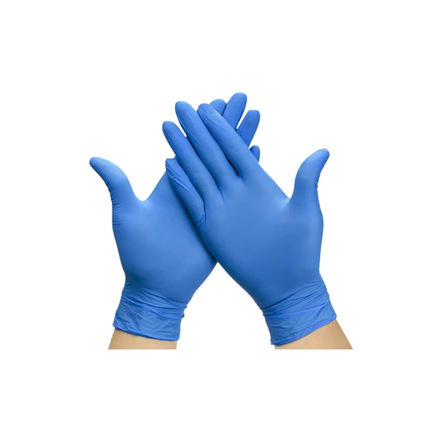 Powder Free Vinyl Gloves Blue Secondary image