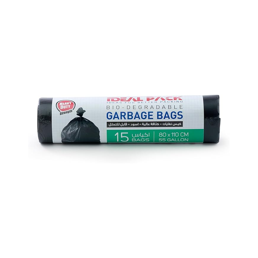 Bio-Degradable Eco friendly Leak proof, Premium Quality Garbage bags 80 x110 CM