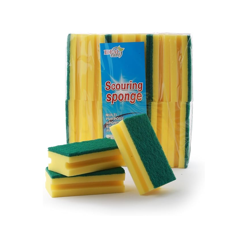 Ideal Care- Heavy Duty Cellulosic Scrub Sponge -12 units pack Secondary image