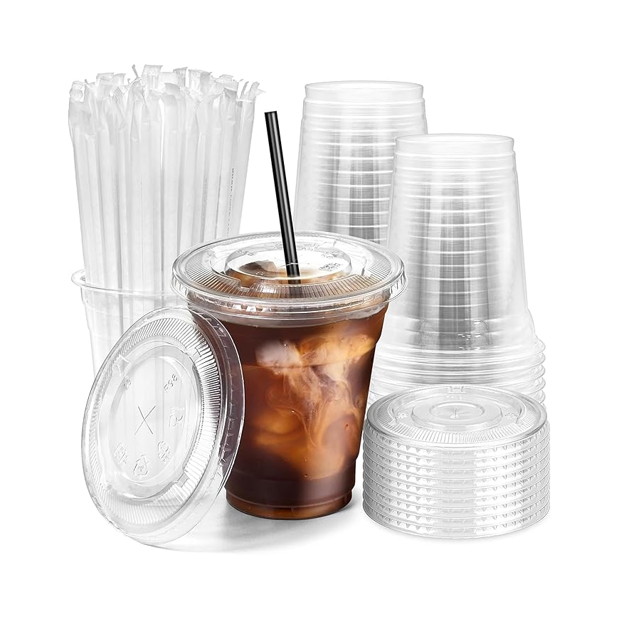 Clear PET Plastic Cups – 8 oz | 50 Pcs