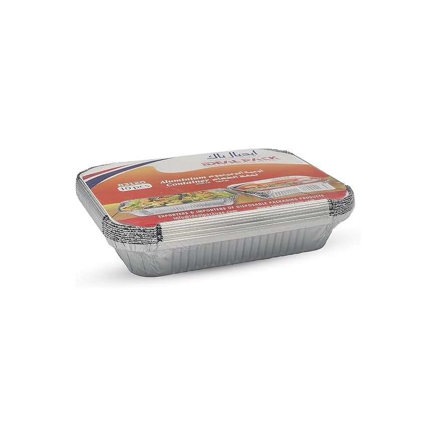 Aluminium - Container - with Lid - 83120 [10 pcs] Lunch Box- Storage box