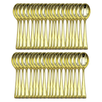 Golden Colour Plastic Mini Spoons