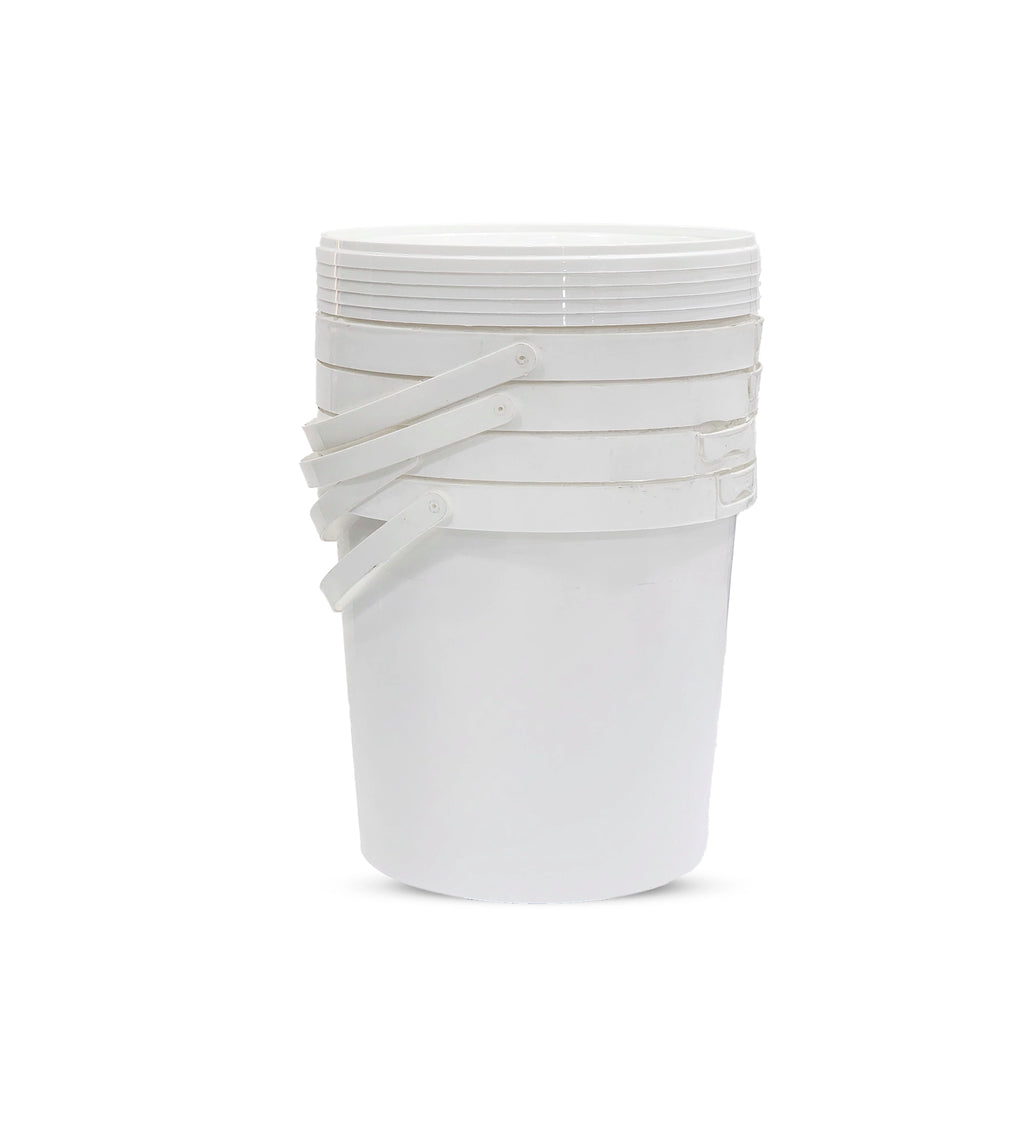 White Plastic Biryani Bucket 1 kg Pack Of 5