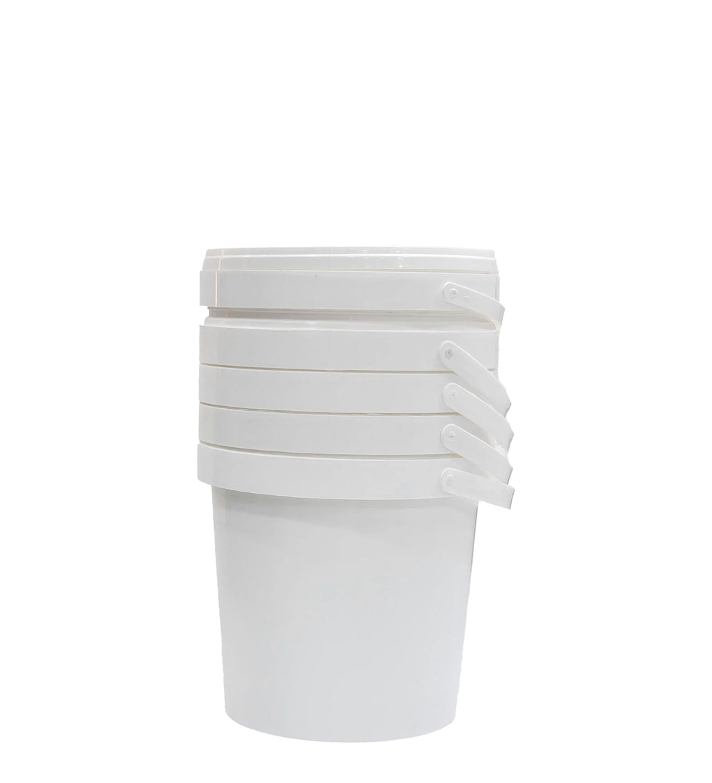 White Plastic 2 Kg Biriyani Bucket Pack Of 5