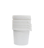 White Plastic 2 Kg Biriyani Bucket Pack Of 5