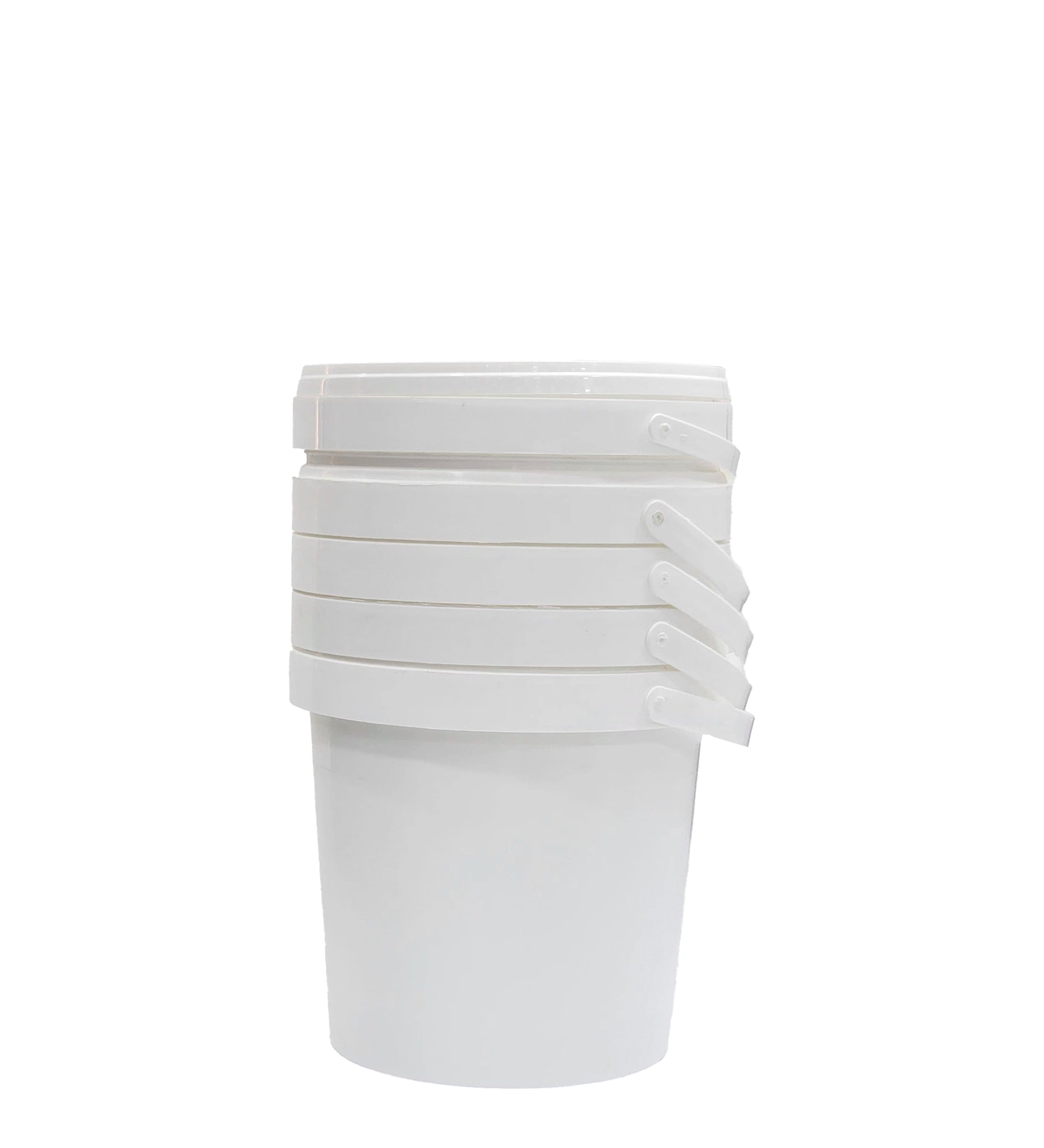 White Plastic 2 Kg Biriyani Bucket Pack Of 5 Main image