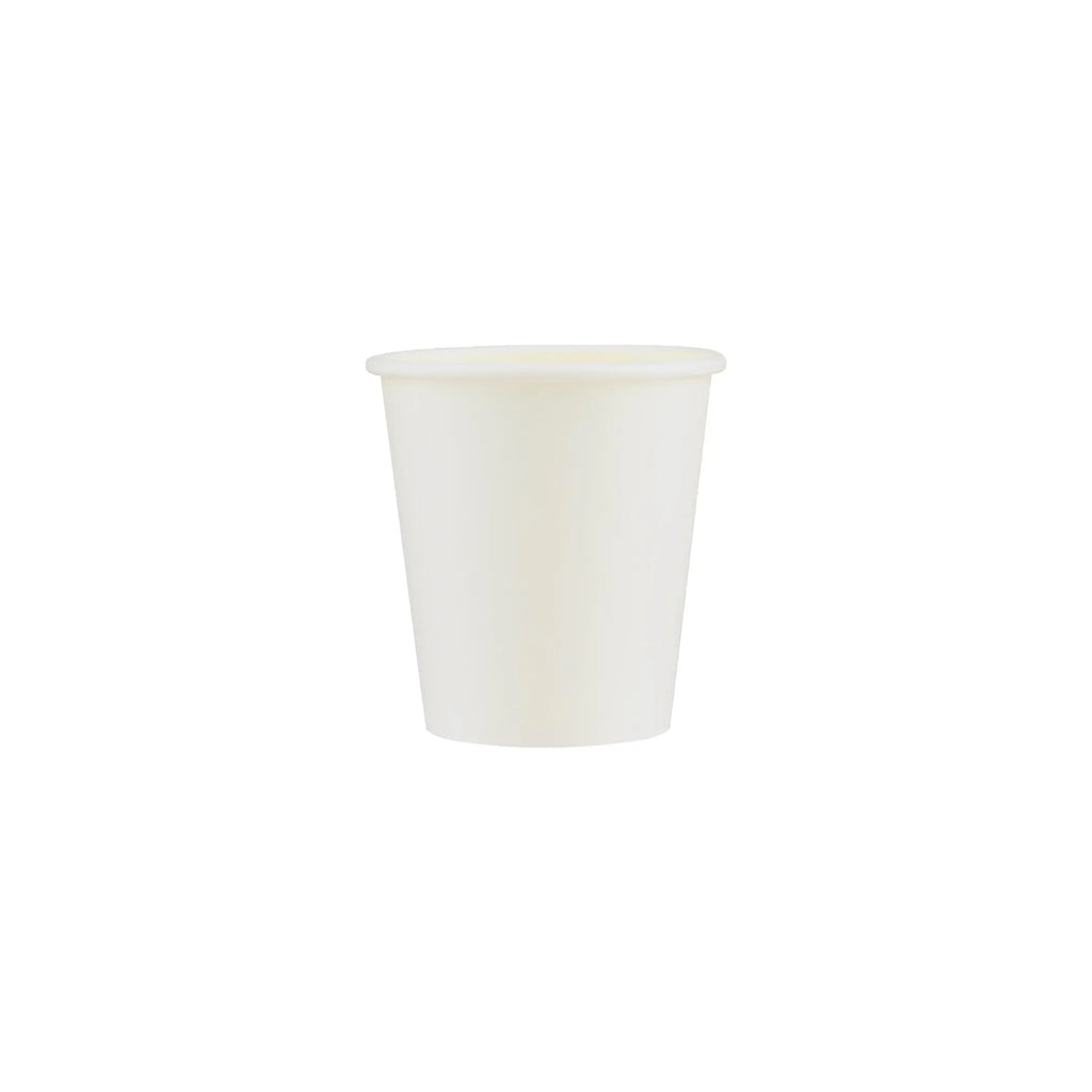 7 Oz White Single Wall Paper Cups 25 Pieces