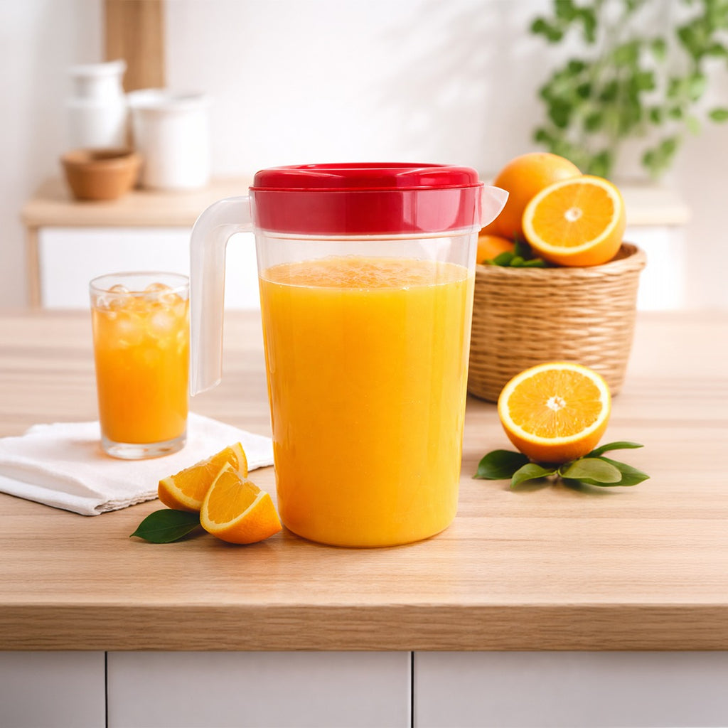 Premium Plastic Water Jug with Lid & Handle – 1 gallon